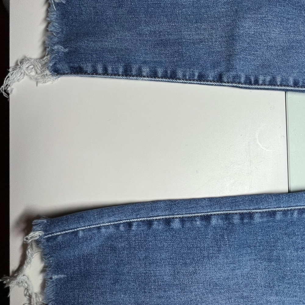 American Eagle Outfitters Ripped Blue Skinny Jeans - Picture 2 of 7